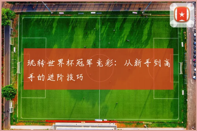 玩转世界杯冠军竞彩:从新手到高手的进阶技巧